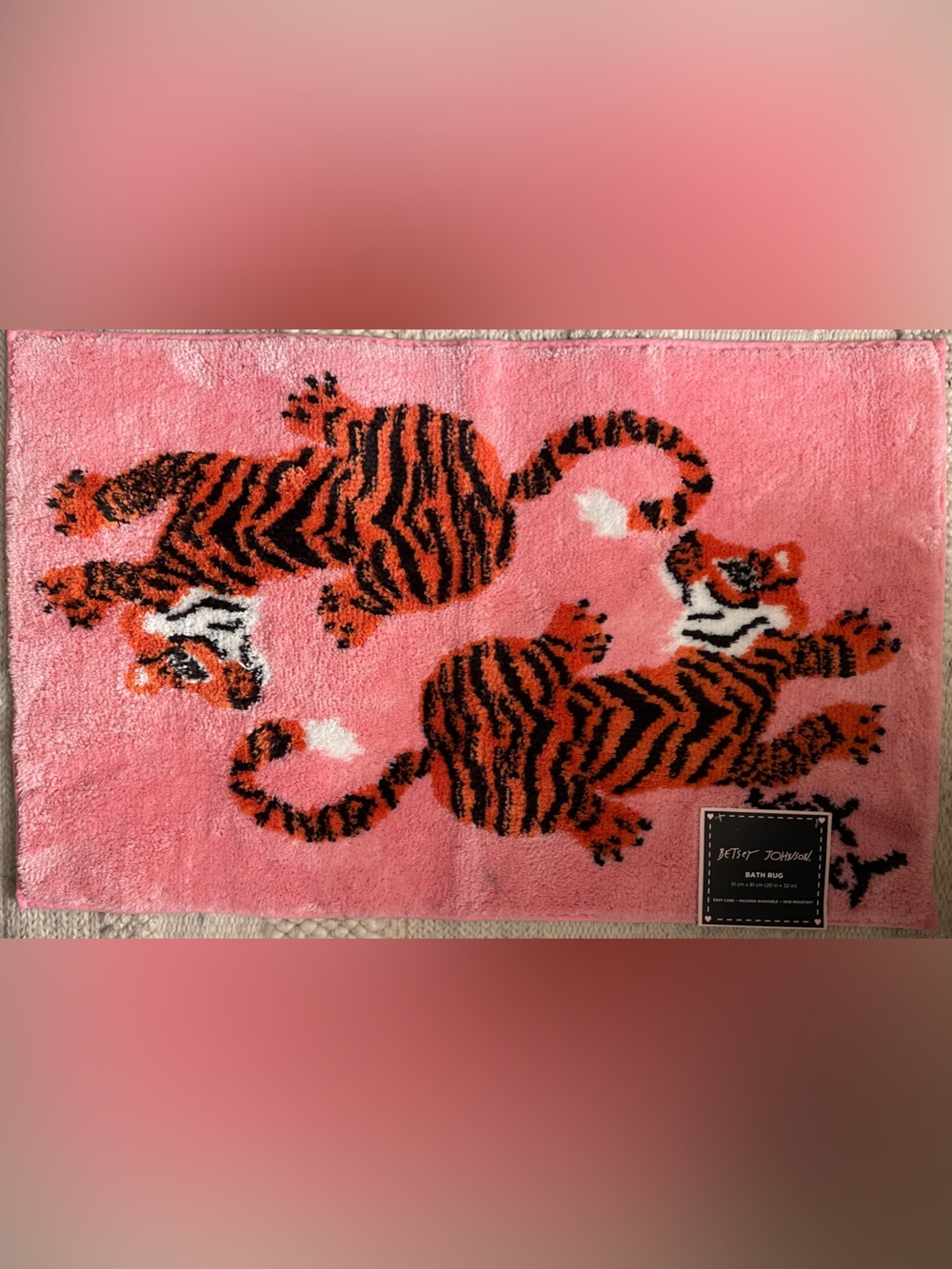 Tigers BathRug by Betsey Johnson.